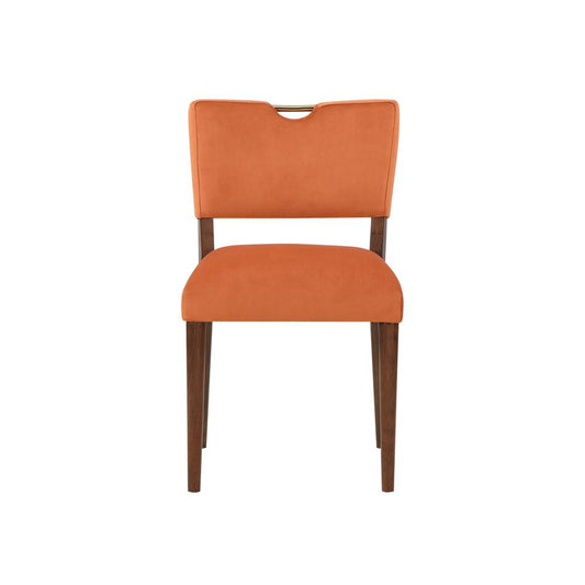 Bonito Burnt Orange Velvet Dining Chair - Set of 2