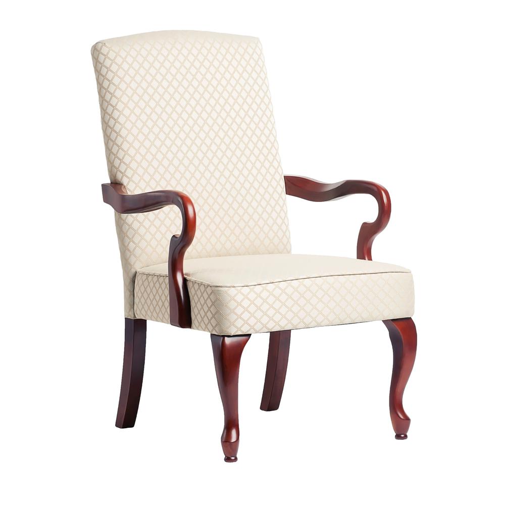 Derby Beige Gooseneck Arm Chair