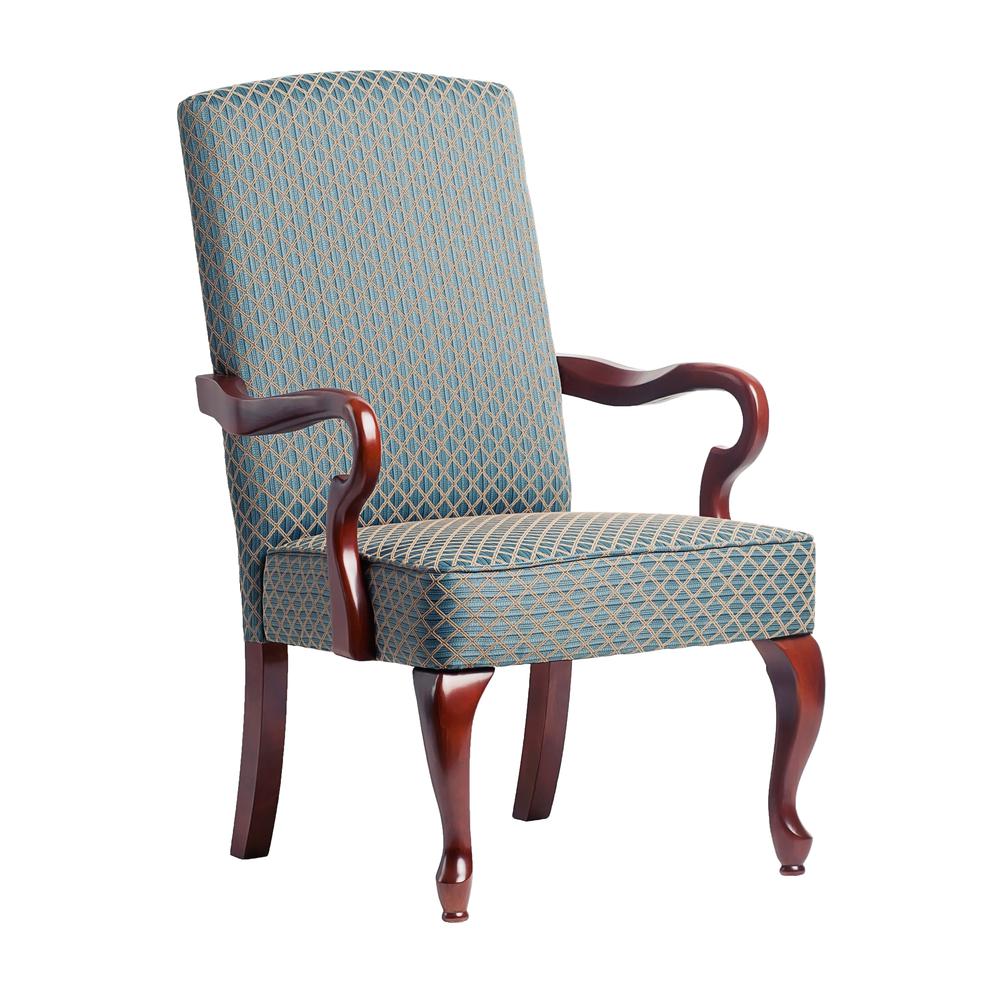 Derby Blue Gooseneck Arm Chair