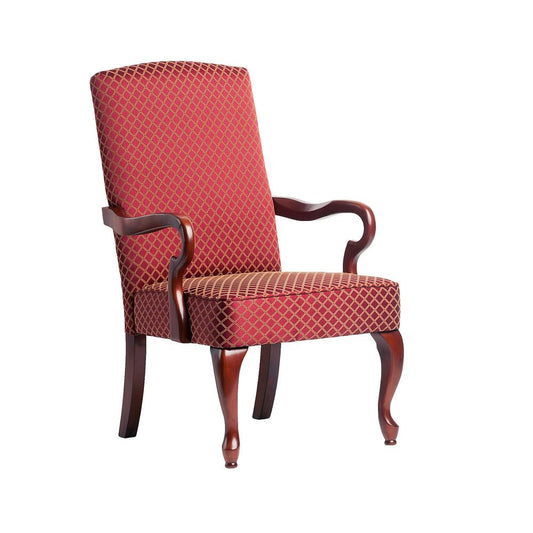 Derby Red Gooseneck Arm Chair