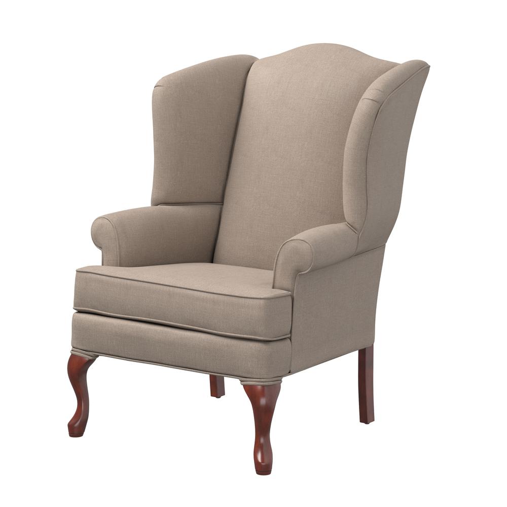 Erin Beige Wing Back Chair