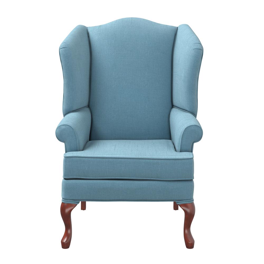 Erin Blue Wing Back Chair