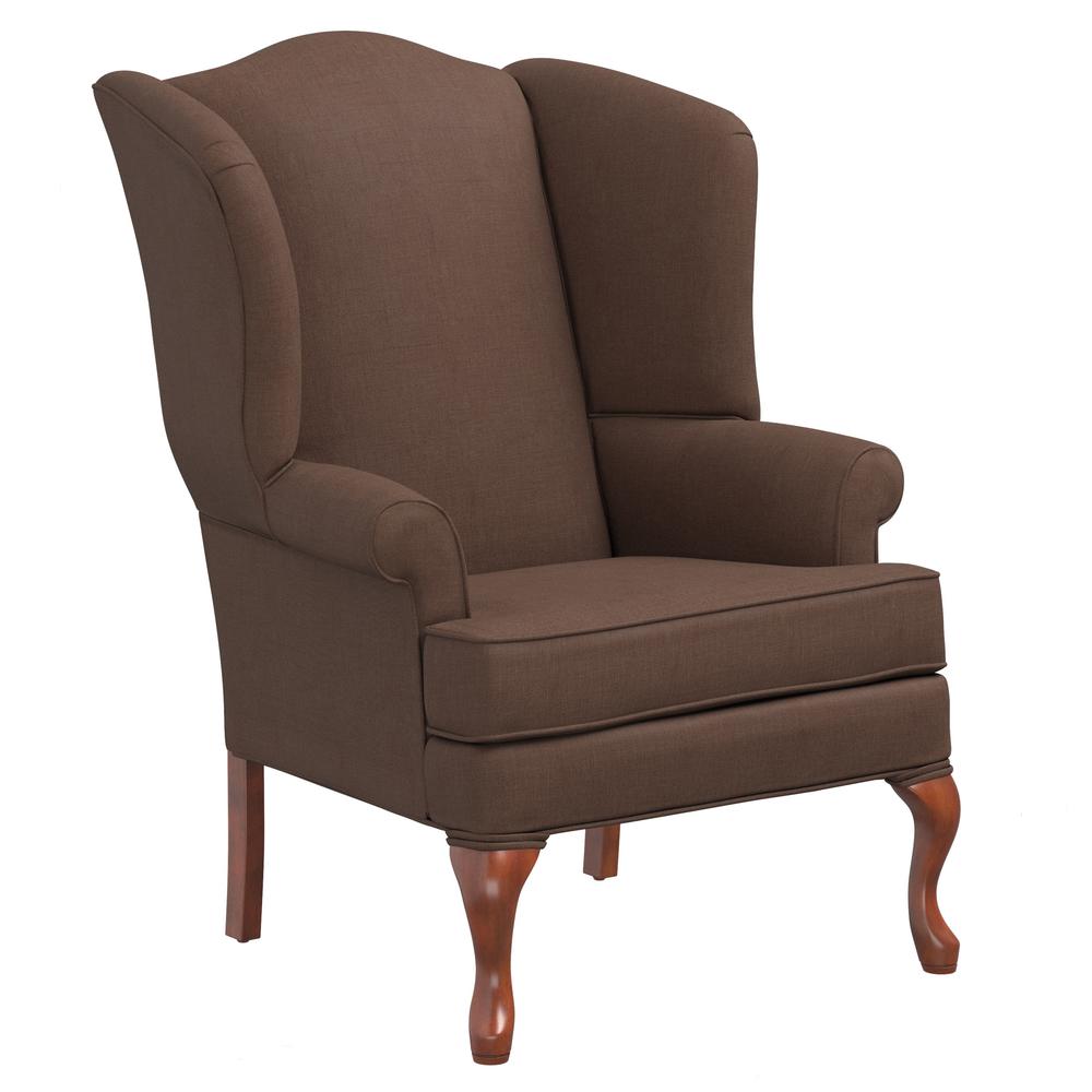 Erin Brown Wing Back Chair