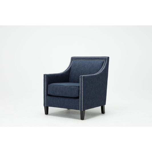 Taslo Navy Blue Accent Chair