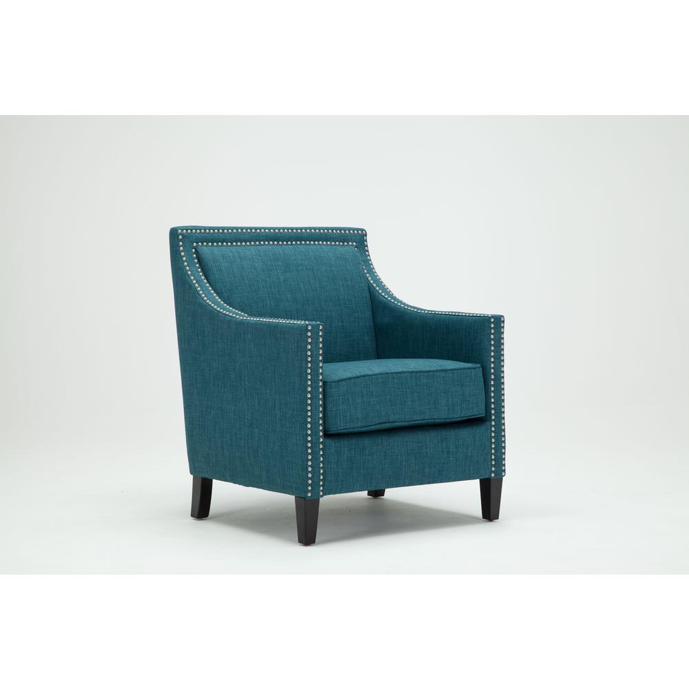 Taslo Teal Accent Chair