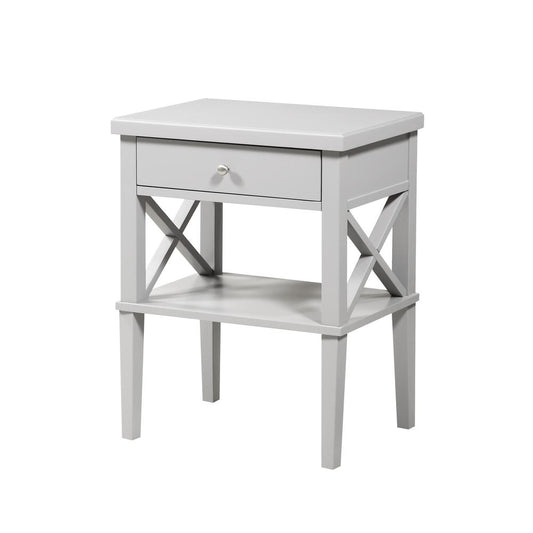 Marta Dove Gray Nightstand