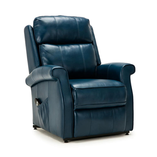 Lehman Navy Blue Traditional Lift Chair