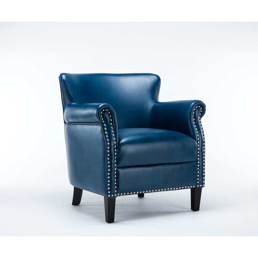 Holly Navy Blue Club Chair