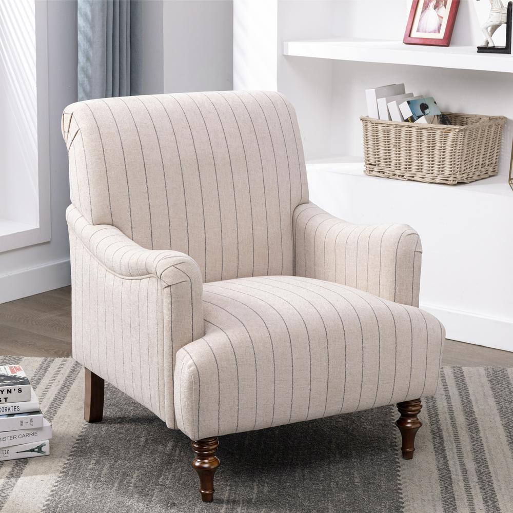 Seville Sea Oat Striped Arm Chair