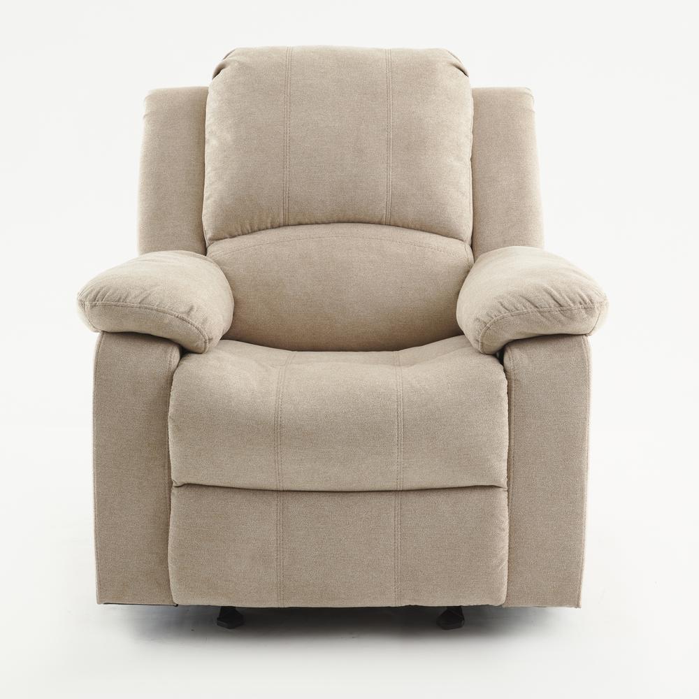 Troy Sand Microfiber Glider Rocker Recliner