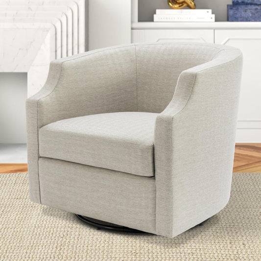 Infinity Sand Swivel Barrel Chair