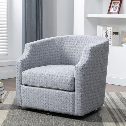 Infinity Indigo Swivel Barrel Chair