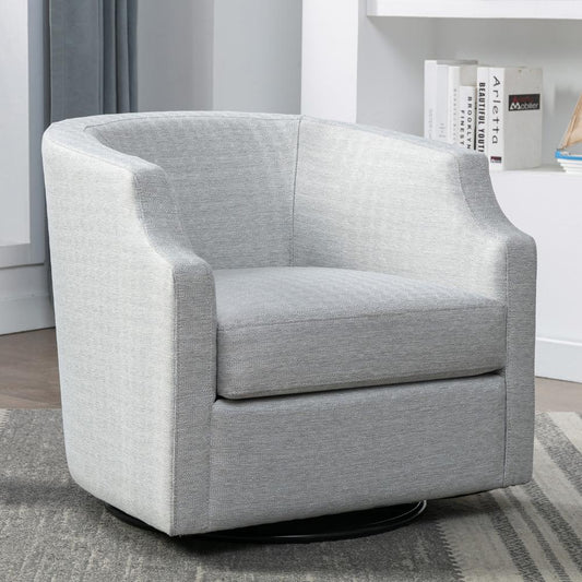 Infinity Sea Mist Swivel Barrel Chair