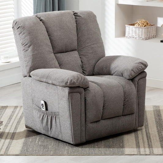 Charleston Ash Grey Microfiber Lift Chair