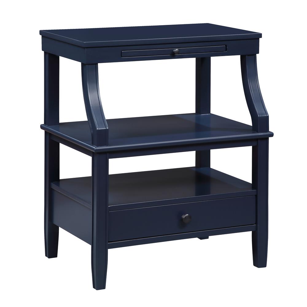 Newton Midnight Blue Storage Nightstand