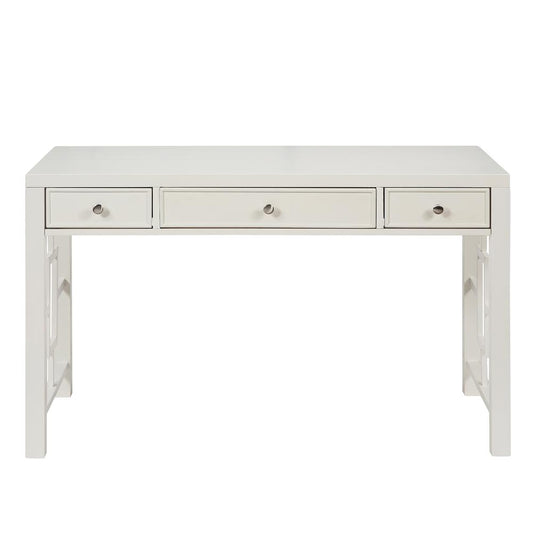 Verano 3-Drawer White Desk