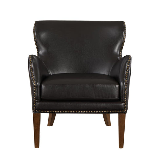 Dallas Deep Brown High Leg Slope Arm Chair