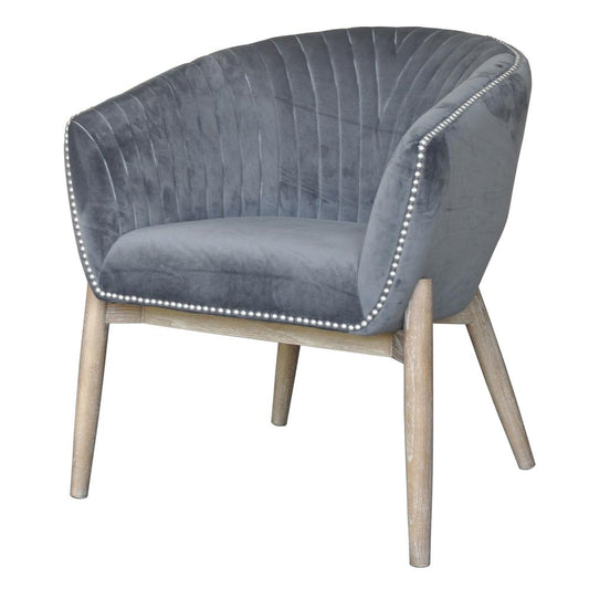 Nadia Club Chair, Grey