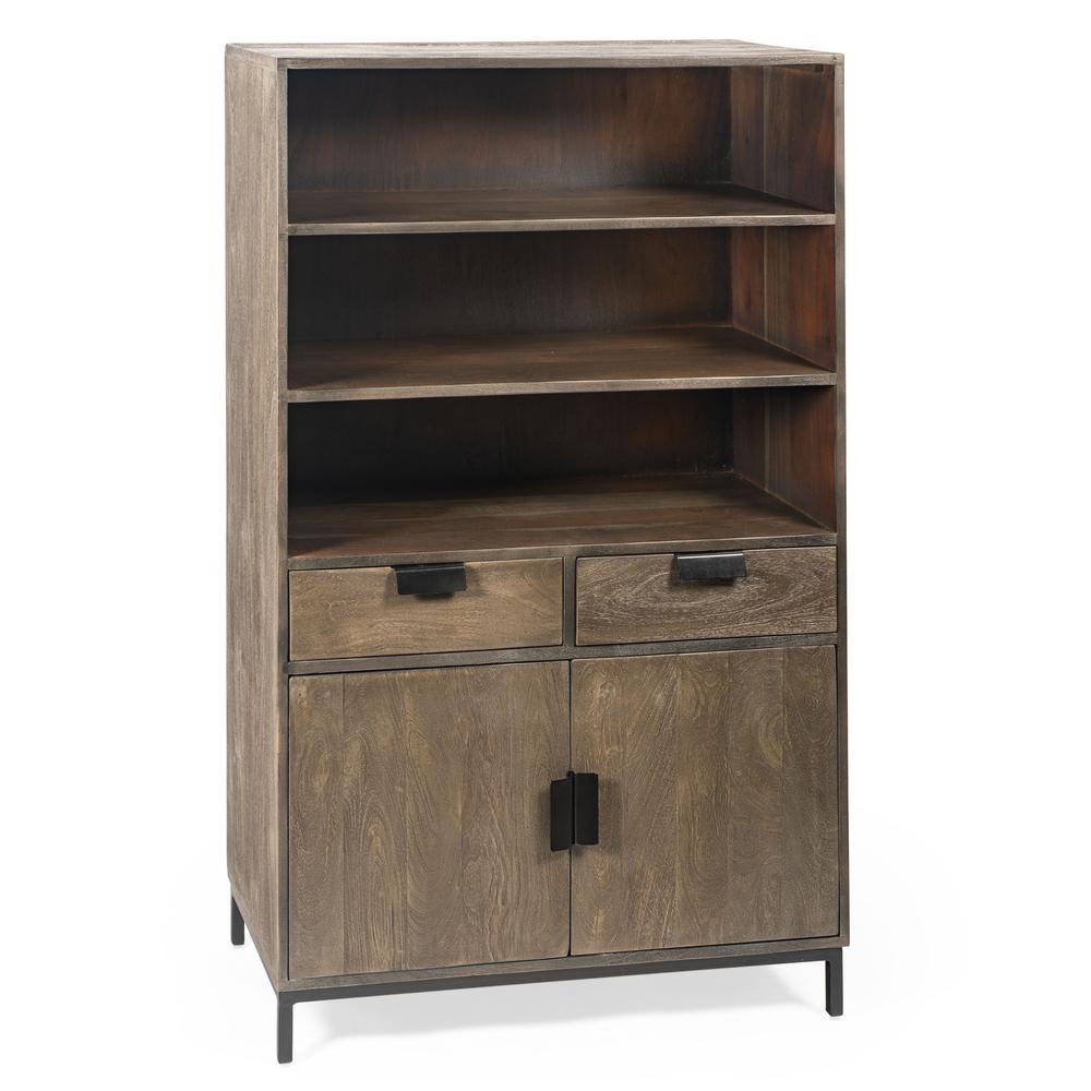 Samuel 55" High Wood Accent Cabinet