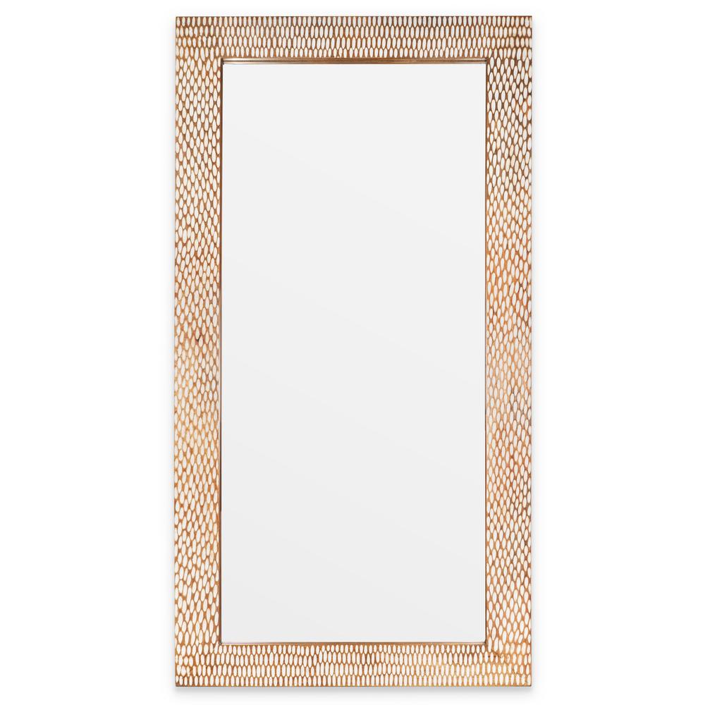 Natalyn Wood Full Length Leaner Wall  Mirror