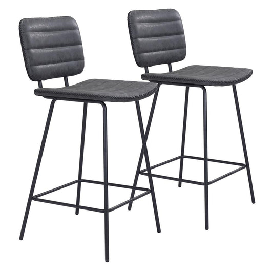 Boston Counter Stool (Set of 2) Vintage Black