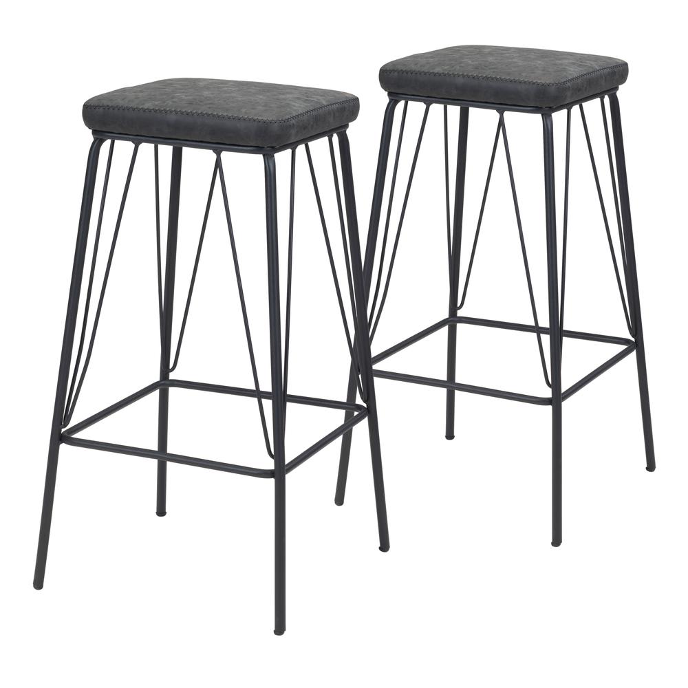 Samuel Counter Stool (Set of 2) Vintage Black