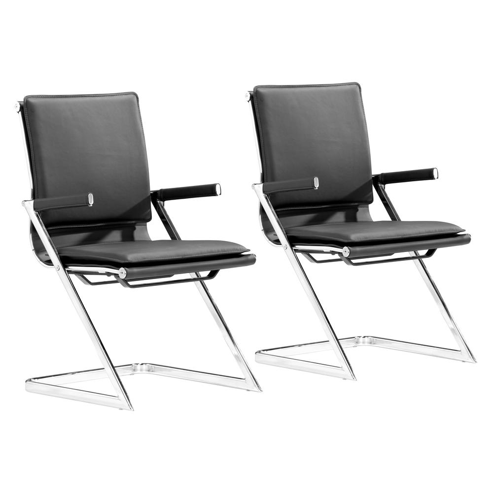 Lider Plus Conference Chair (Set of 2) Black