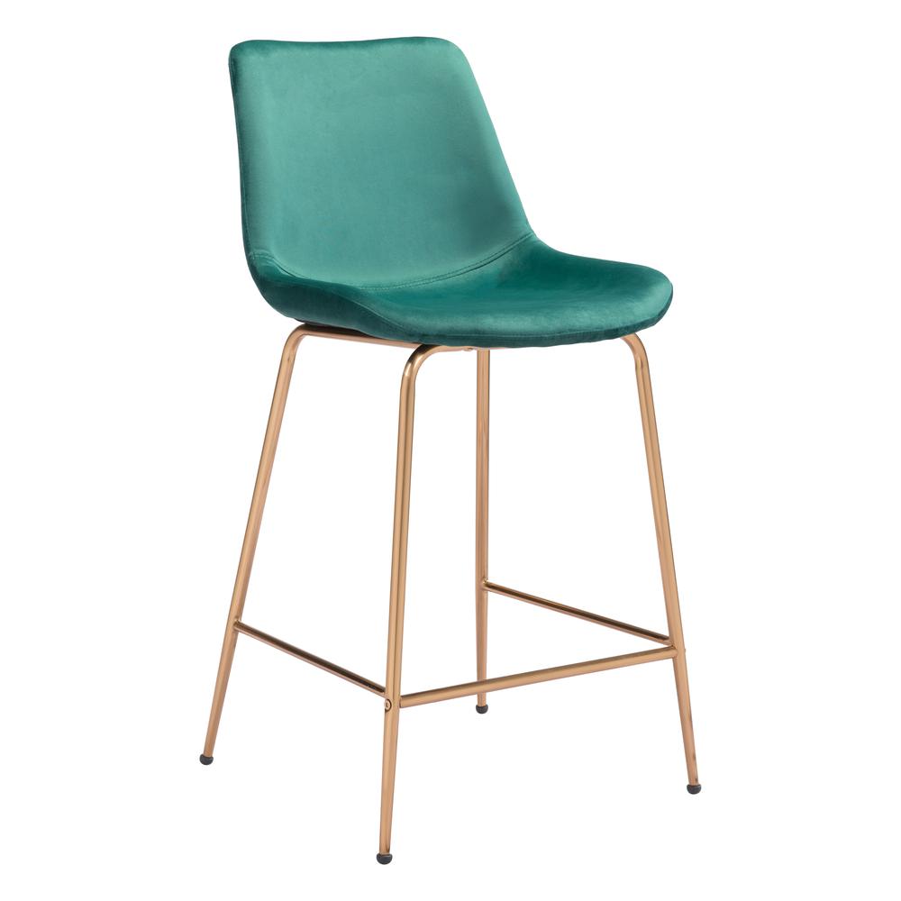 Tony Counter Stool Green & Gold