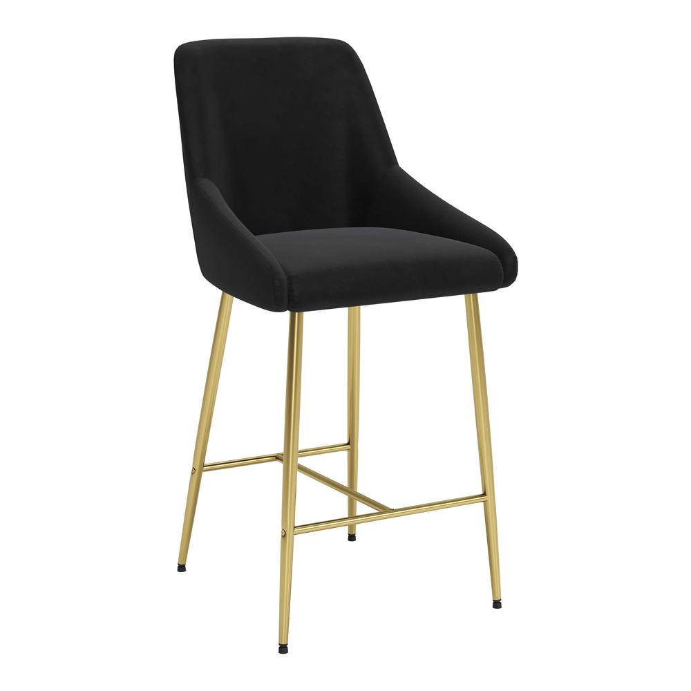 Madelaine Counter Stool Black & Gold