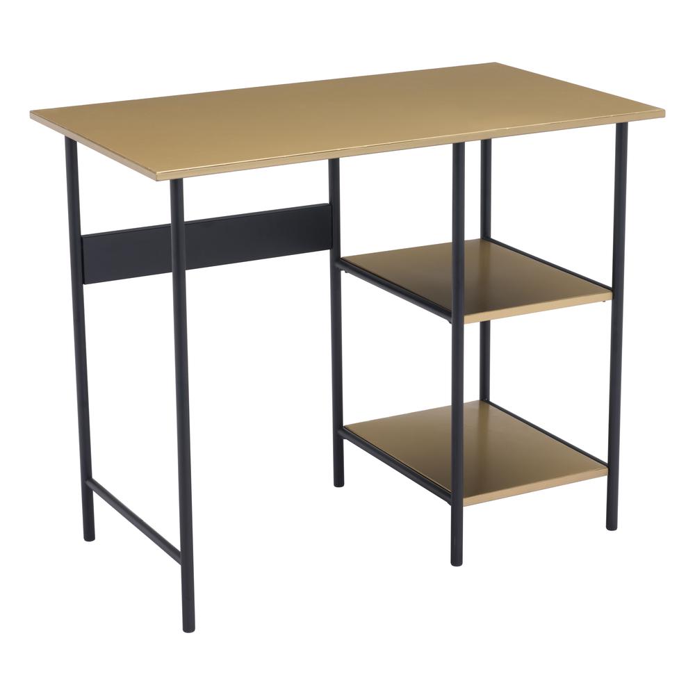 Harris Desk Brass & Black