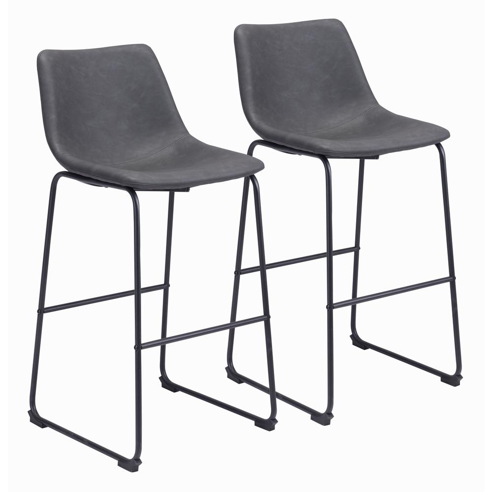 Smart Barstool (Set of 2) Charcoal