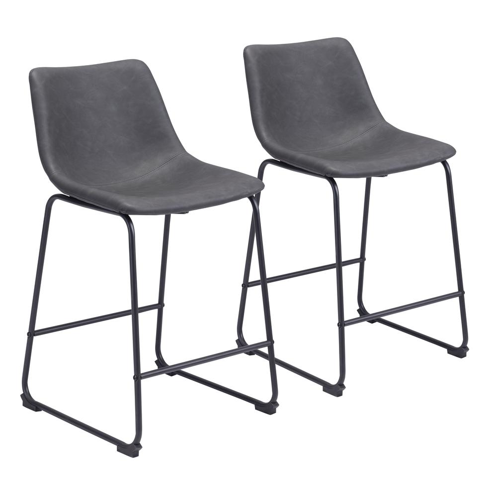 Smart Counter Stool (Set of 2) Charcoal