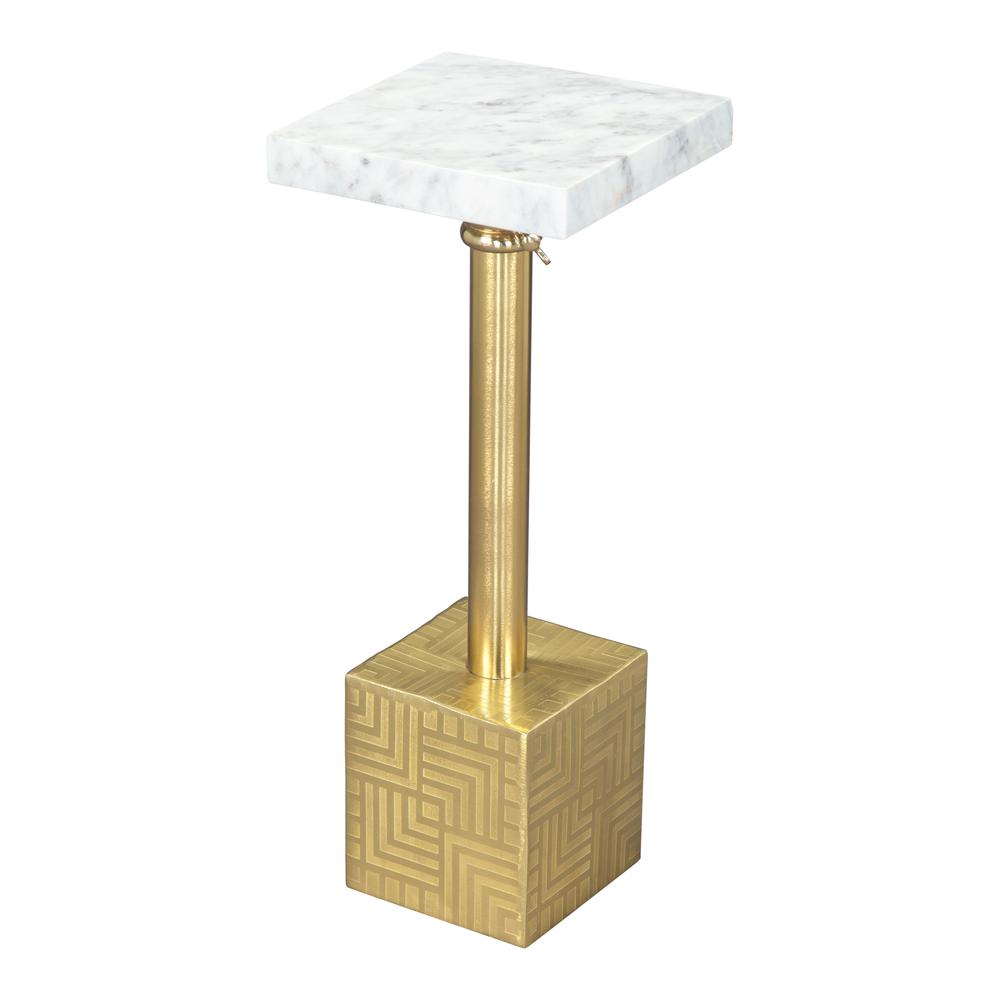 Josef Side Table White & Gold