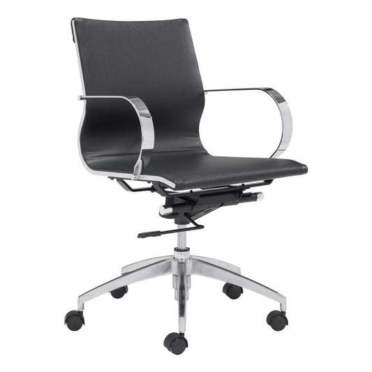 Glider Low Back Office Chair Black