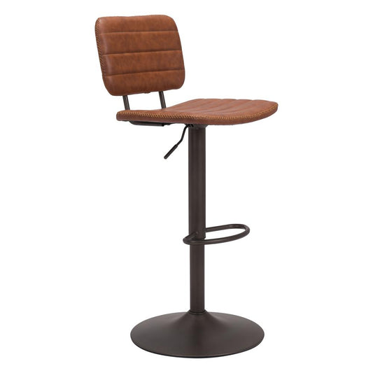 Holden Barstool Vintage Brown & Dark Bronze