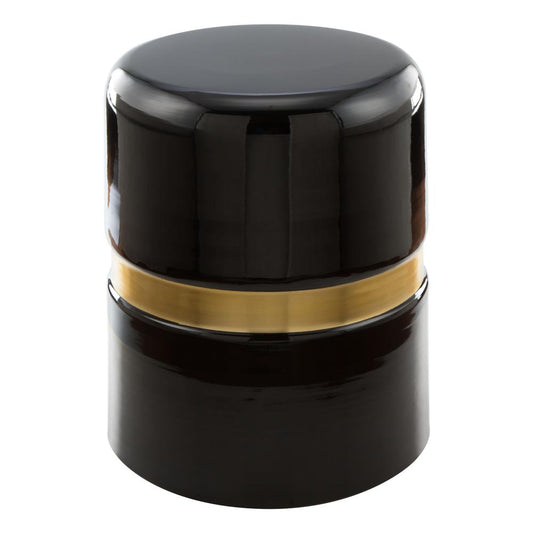 Density Side Table Black & Gold