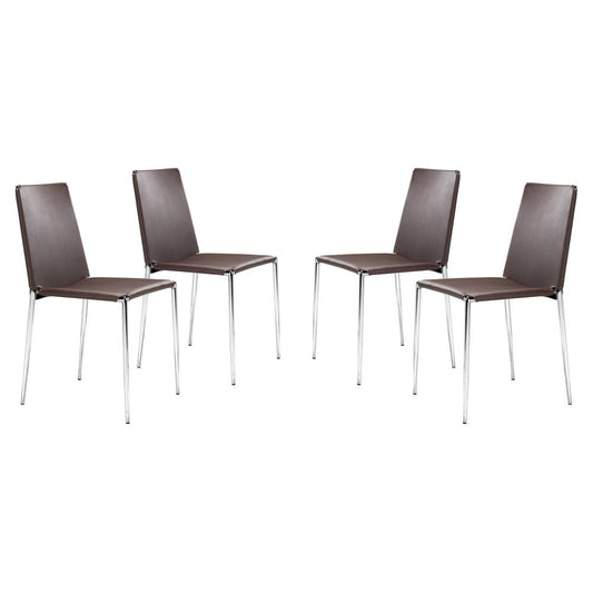 Alex Dining Chair (Set of 4) Espresso