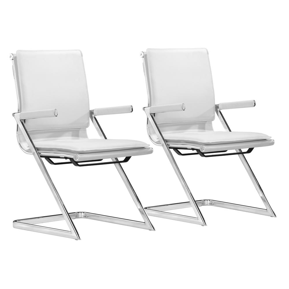 Lider Plus Conference Chair (Set of 2) White