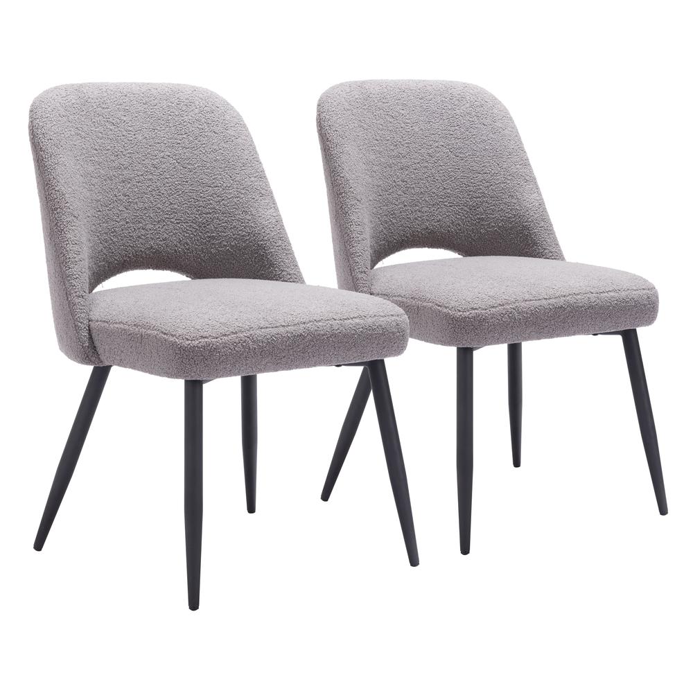 Teddy Dining Chair (Set of 2) Gray