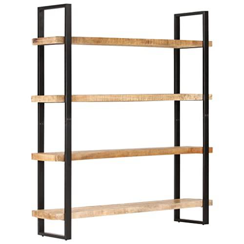 vidaXL 4-Tier Bookcase 63"x15.7"x70.9" Rough Mango Wood 1066