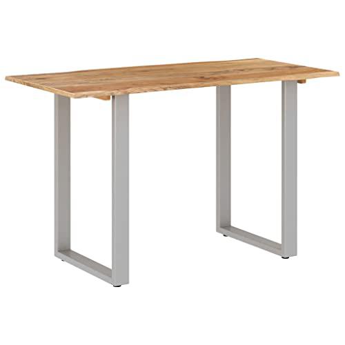 vidaXL Dining Table 46.5"x22.8"x29.9" Solid Acacia Wood 6479