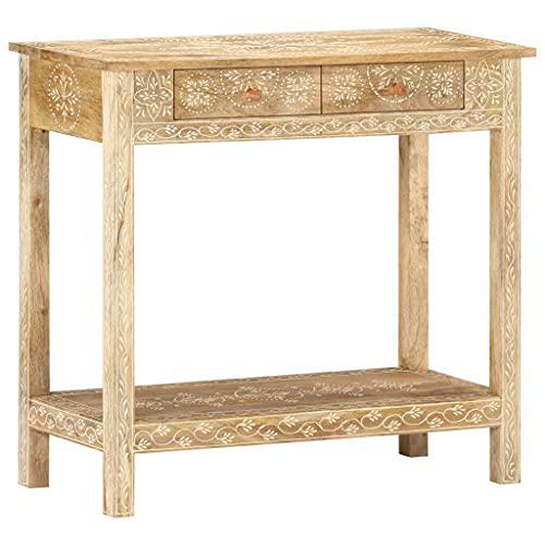 vidaXL Console Table 31.5"x13.8"x29.1" Solid Mango Wood 0379