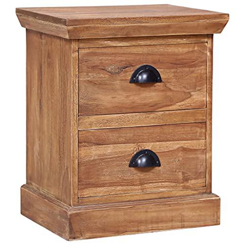 vidaXL Bedside Cabinet 15.7"x11.8"x19.7" Solid Teak 5309