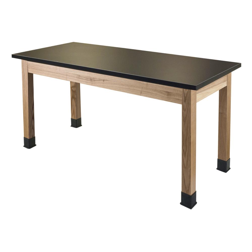 NPS¬Æ Wood Science Lab Table, 30 x 60 x 36, Chemical Resistant Top