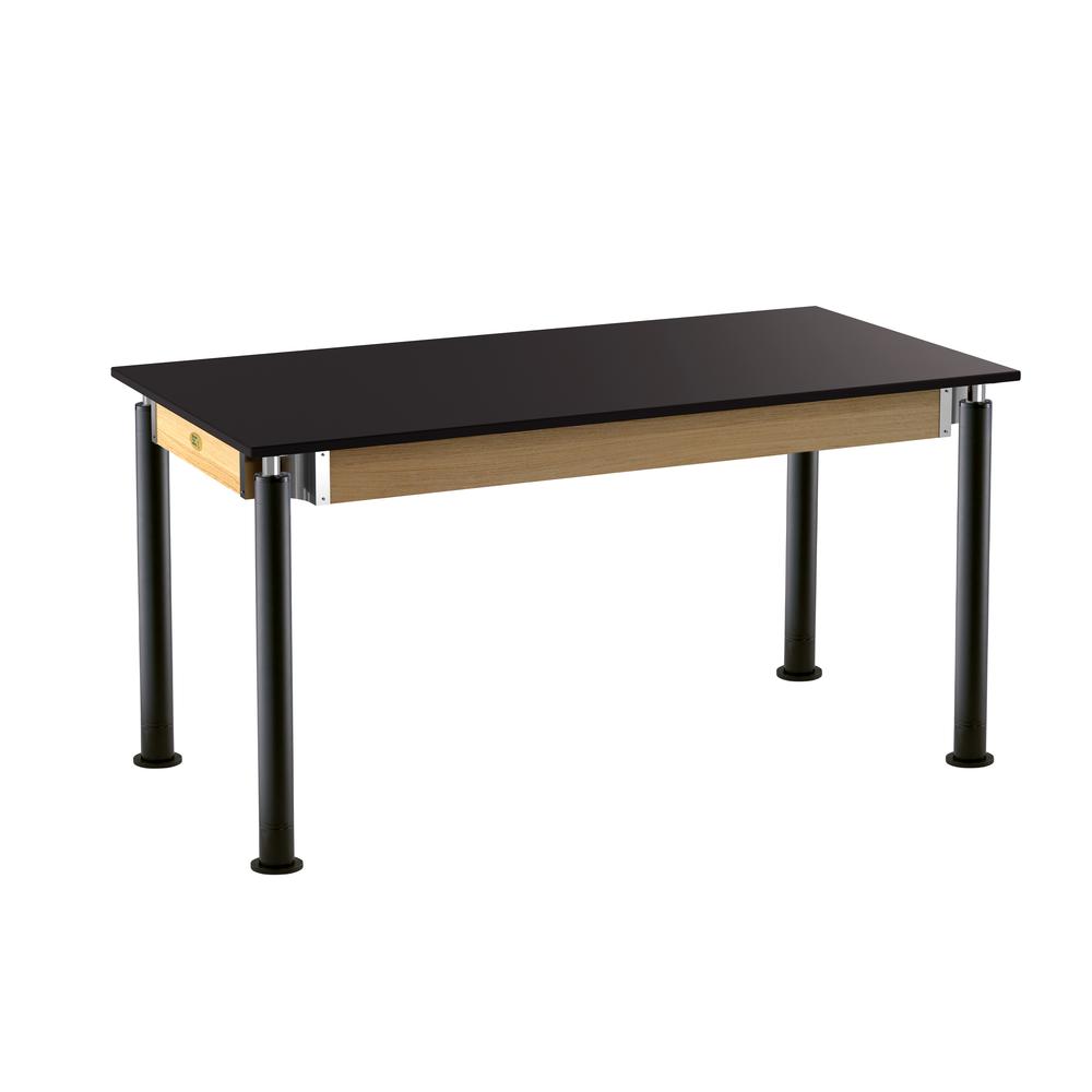 NPS¬Æ Signature Science Lab Table, Black, 30 x 60, Phenolic Top,