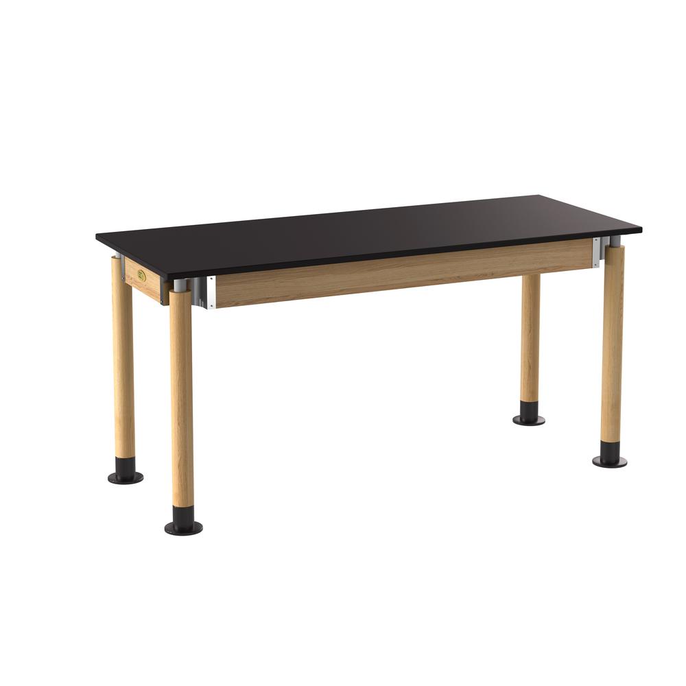 NPS¬Æ Signature Science Lab Table, Oak, 24 x 60, Phenolic Top,