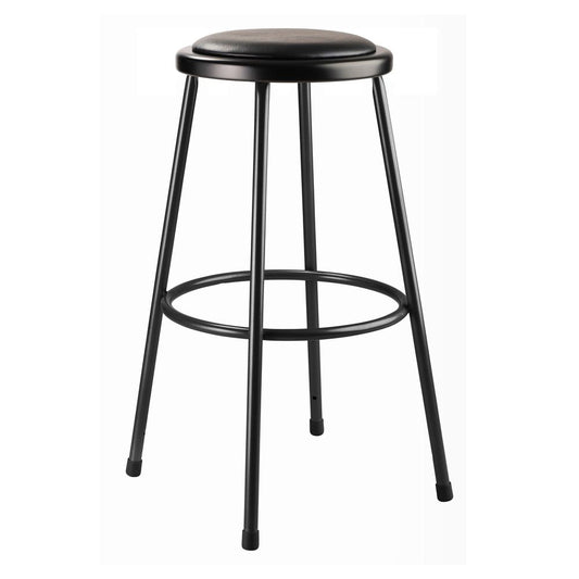 NPS® 30" Heavy Duty Vinyl Padded Steel Stool, Black