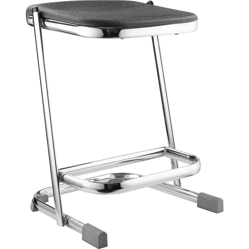 NPS® 22" Elephant Z-Stool, Black Seat and Chrome Frame