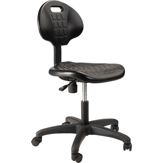 NPS® Polyurethane Task Chair, 16"-21" Height, Black