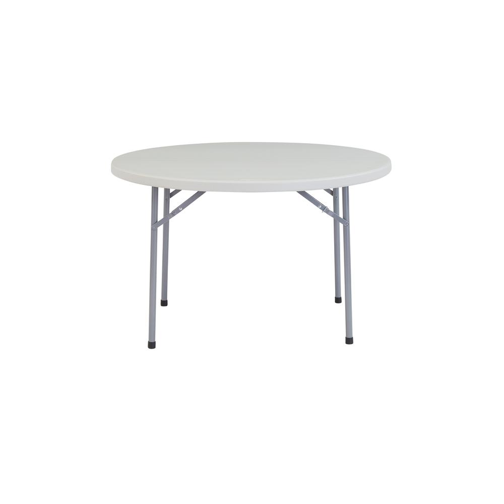 NPS¬Æ 48" Heavy Duty Round Folding Table, Speckled Grey